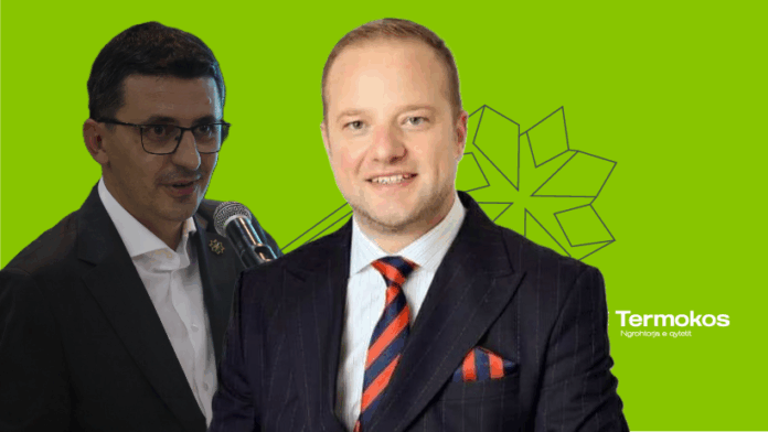Ish-kryeshefi ekzekutiv i NP “Termokos” SH.A., z. Fisnik Osmani dhe u, d. Kastriot Bllaca.